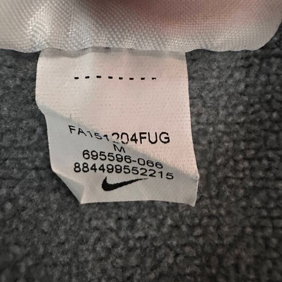 Nike Therma-Fit Hoodie Mens M Pullover Gray Colorblock Microfiber Fleece Stretch - Picture 11 of 11